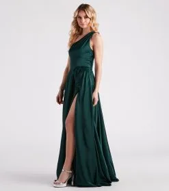 Windsor. Katherine One-Shoulder Satin Formal Dress -Formal Dresses Online Shop 05002 3022 3 26fbe116 ba39 40a7 b8ea 339b34804fc2