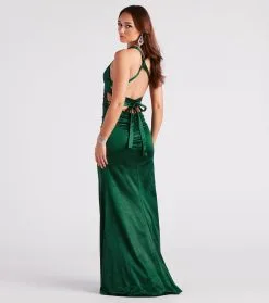 Windsor. Bella Formal Glitter Satin Mermaid Dress -Formal Dresses Online Shop 05002 3141 2