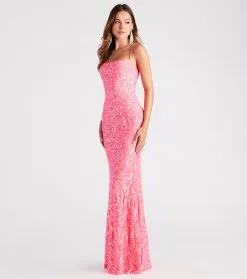 Windsor. Noemi Formal Sequin A-Line Dress