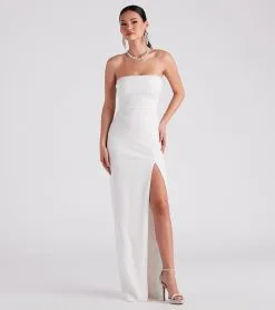 Windsor. Whittney Formal Crepe A-Line Dress