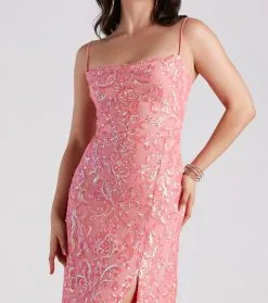 Windsor. Lynda Formal Sequin A-Line Long Dress -Formal Dresses Online Shop 05002 3253 4