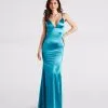 Windsor. Jessa Formal Satin V-Neck Mermaid Dress -Formal Dresses Online Shop 05002 3606 1 83d03937 c47d 4ab2 a039 78ebc5940345