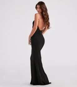Windsor. Maria Formal Glitter Open Back Mermaid Dress -Formal Dresses Online Shop 05002 3975 2