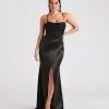 Windsor. Janie Formal Satin Lace Long Dress -Formal Dresses Online Shop 05002 3976 1