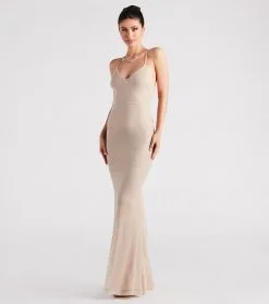 Windsor. Linda Formal Glitter Ruffled Dress -Formal Dresses Online Shop 05002 4104 2 1