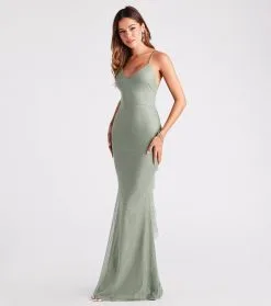 Windsor. Linda Formal Glitter Ruffled Dress -Formal Dresses Online Shop 05002 4972 3 43d9e240 b5e7 4782 8af6 8430bd34187f