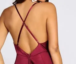 Windsor. Raelynn Satin Cross Strap Dress -Formal Dresses Online Shop 05002 5201 4 74a1782c d515 4183 ba1f b542ed4a9f45 1