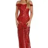Windsor. Shayla Off The Shoulder Sequin Dress -Formal Dresses Online Shop 05002 5880 1