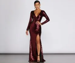 Windsor. Braelynn Formal Sequin Mermaid Dress