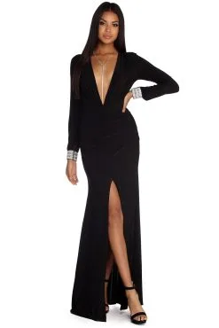 Windsor. Athena Formal Asymmetrical Pearl Dress