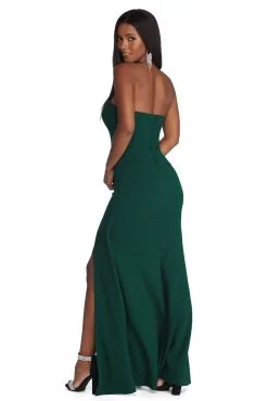 Windsor. Emberly Formal High Slit Strapless Dress -Formal Dresses Online Shop 05002 6203 3