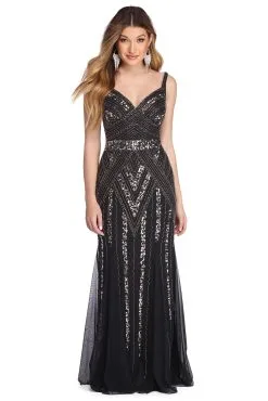 Windsor. Helen Intricate Indulgence Beaded Dress