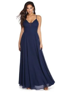 Windsor. Mya Formal Sleeveless Chiffon Dress