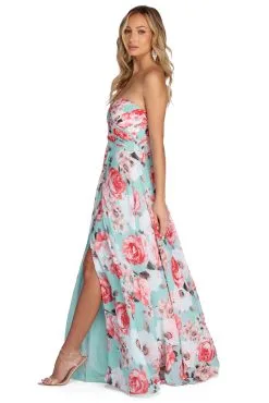 Windsor. Rosalie Formal Floral Chiffon Dress -Formal Dresses Online Shop 05002 6393 2 5ae67e97 041d 4448 859b 9c09cbf0612b