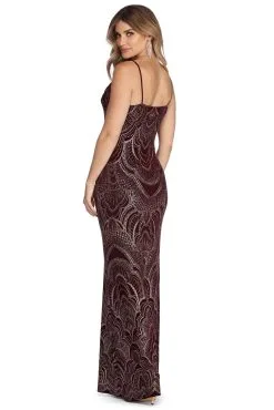 Windsor. Jessa Formal Bohemian Glitter Dress -Formal Dresses Online Shop 05002 6471 3