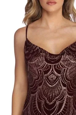 Windsor. Jessa Formal Bohemian Glitter Dress -Formal Dresses Online Shop 05002 6471 4