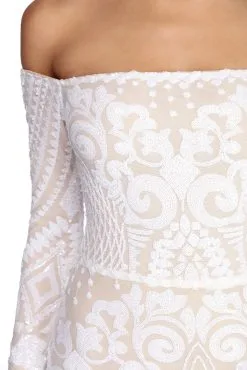 Windsor. Lizzie Formal Sequin Scroll Dress -Formal Dresses Online Shop 05002 6519 3