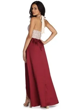 Windsor. Kaia Formal High Low Taffeta Dress 8 Windsor. Kaia Formal High Low Taffeta Dress -Formal Dresses Online Shop 05002 6559 3