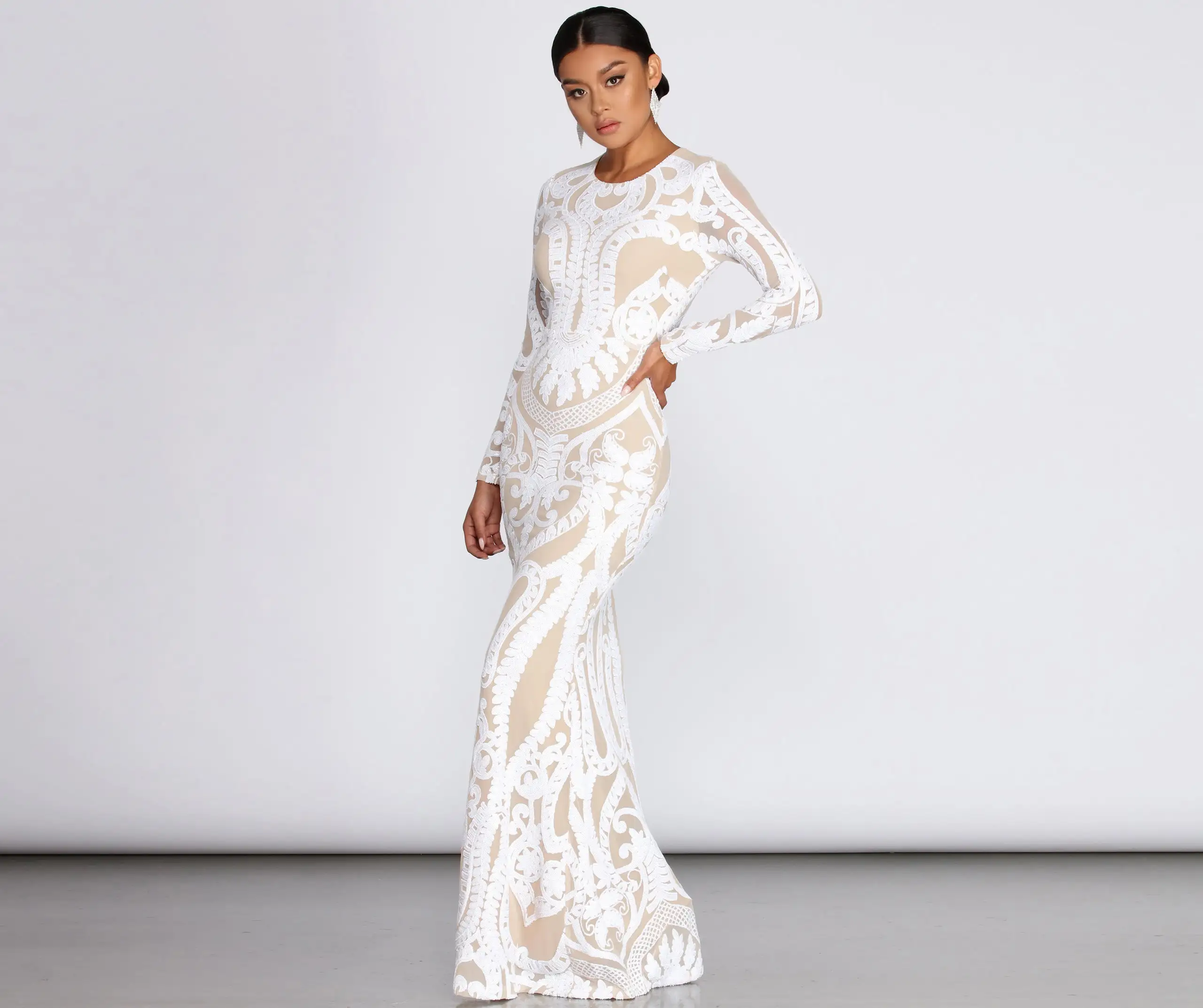 Windsor. Aella Formal Sequin Long Dress 3 Windsor. Aella Formal Sequin Long Dress