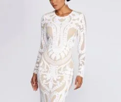 Windsor. Aella Formal Sequin Long Dress -Formal Dresses Online Shop 05002 6647 3 1