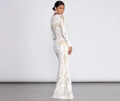 Windsor. Aella Formal Sequin Long Dress 9 Windsor. Aella Formal Sequin Long Dress -Formal Dresses Online Shop 05002 6647 4