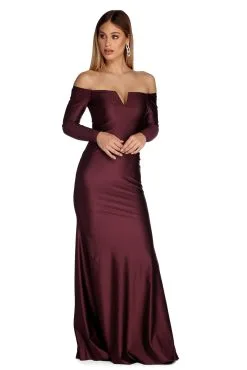 Windsor. Kimora Formal Off The Shoulder Dress