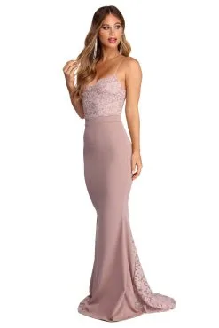 Windsor. Marietta Lace Fit & Flare Dress