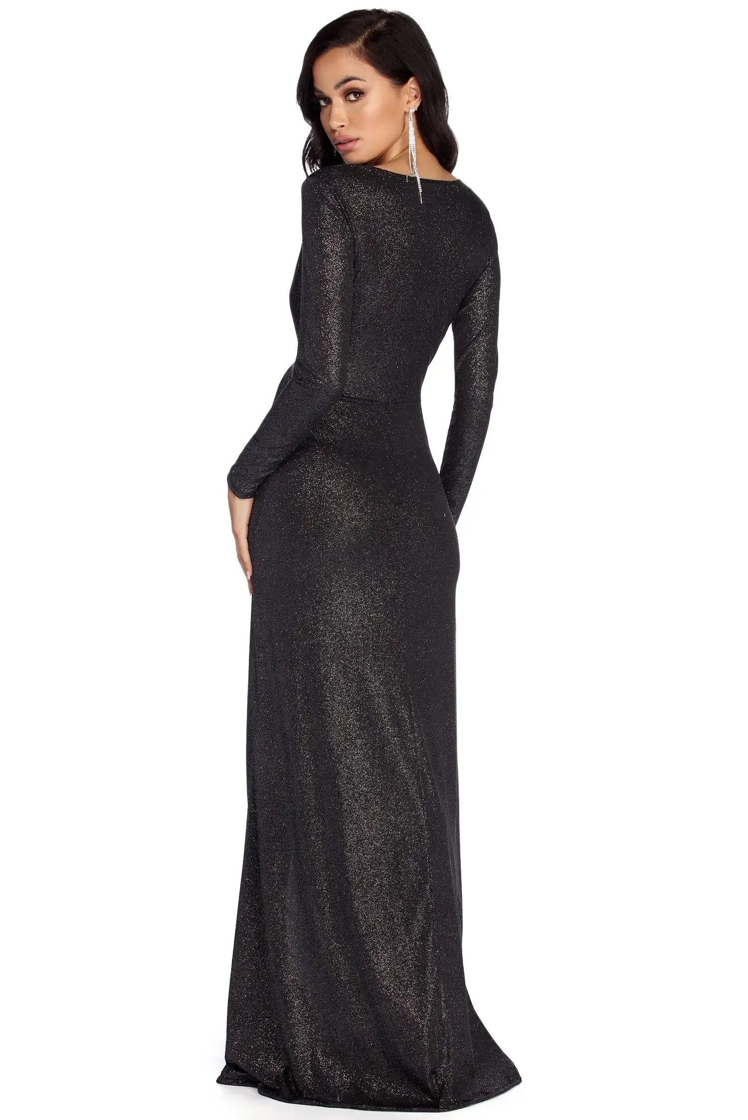 Windsor. Evangeline Formal Glitter Knot Dress 5 Windsor. Evangeline Formal Glitter Knot Dress - Image 3