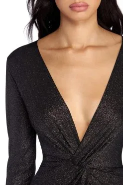 Windsor. Evangeline Formal Glitter Knot Dress 9 Windsor. Evangeline Formal Glitter Knot Dress -Formal Dresses Online Shop 05002 6732 4