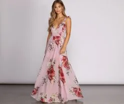 Windsor. Cassandra Floral Chiffon Gown