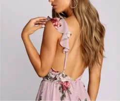 Windsor. Cassandra Floral Chiffon Gown 8 Windsor. Cassandra Floral Chiffon Gown -Formal Dresses Online Shop 05002 6741 3