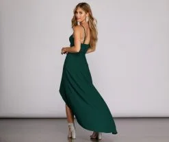 Windsor. Diandra Crepe High Low Gown 15 Windsor. Diandra Crepe High Low Gown -Formal Dresses Online Shop 05002 6790 3