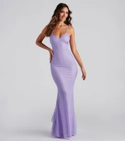 Windsor. Linda Formal Glitter Ruffled Dress -Formal Dresses Online Shop 05002 6801 1