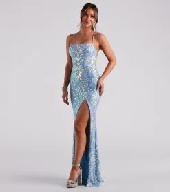 Windsor. Kinsley Formal Sequin Mermaid Dress -Formal Dresses Online Shop 05002 6821 3