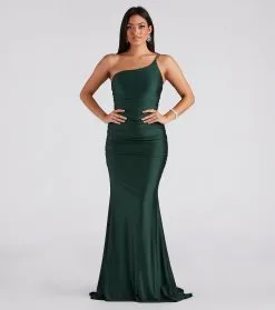 Windsor. Nicole Formal One-Shoulder Mermaid Dress