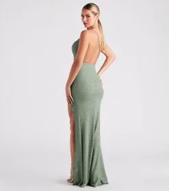 Windsor. Celina Glitter Knit Mermaid Dress -Formal Dresses Online Shop 05002 7033 2 0dda0565 8632 47ff 8459 1e7708f76c26