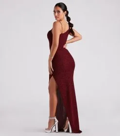Windsor. Ever Formal High Slit Glitter Dress 27 Windsor. Ever Formal High Slit Glitter Dress -Formal Dresses Online Shop 05002 7071 2