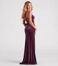 Windsor. Christina Lace-Up Back Velvet Dress 41 Windsor. Christina Lace-Up Back Velvet Dress -Formal Dresses Online Shop 05002 7087 2 51f1435c b243 46bd a57b 4878bcfc8c28