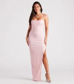 Windsor. Mckayla Formal Glitter Strappy Back Dress