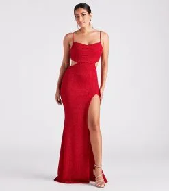 Windsor. Victoria Formal Glitter Long Dress -Formal Dresses Online Shop 05002 7190 3