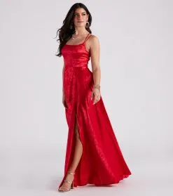 Windsor. Abby Floral Jacquard Ball Gown -Formal Dresses Online Shop 05002 7196 3