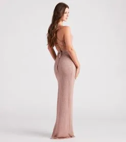 Windsor. Gloria Formal Glitter Long Dress 47 Windsor. Gloria Formal Glitter Long Dress -Formal Dresses Online Shop 05002 7221 2