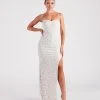 Windsor. Daphne Formal Lace Slit Long Dress -Formal Dresses Online Shop 05002 7321 1