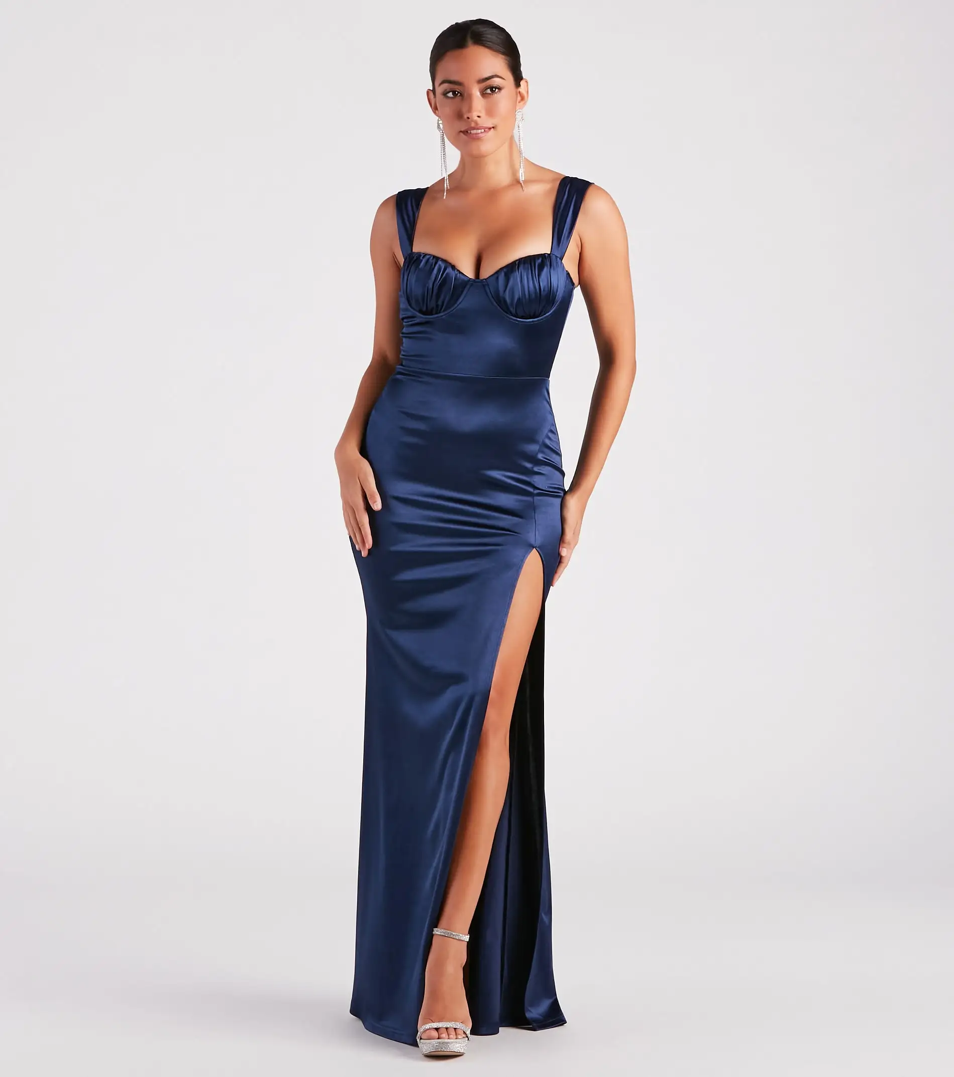 Windsor. Catrina Formal Satin Sweetheart Dress 11 Windsor. Catrina Formal Satin Sweetheart Dress - Image 9