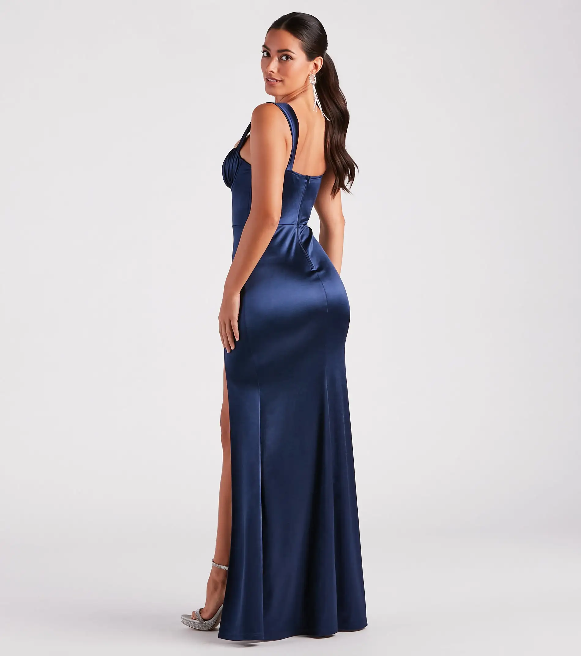 Windsor. Catrina Formal Satin Sweetheart Dress 12 Windsor. Catrina Formal Satin Sweetheart Dress - Image 10