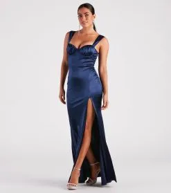 Windsor. Catrina Formal Satin Sweetheart Dress 24 Windsor. Catrina Formal Satin Sweetheart Dress -Formal Dresses Online Shop 05002 7360 3