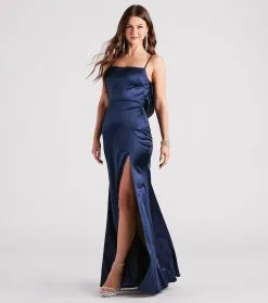 Windsor. Ilya Satin Backless Mermaid Dress -Formal Dresses Online Shop 05002 7402 3