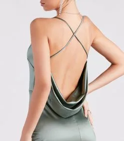 Windsor. Ilya Satin Backless Mermaid Dress -Formal Dresses Online Shop 05002 7495 4