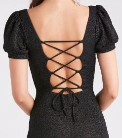 Windsor. Sophie Glitter Knit Mermaid Dress -Formal Dresses Online Shop 05002 7498 4