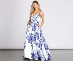 Windsor. Hayden Fancy Floral Ball Gown
